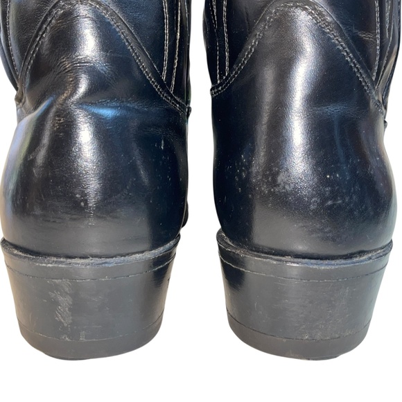 Biltrite Men\'s Leather Cowboy Boots Black Size 12 D Comb Last Hush Heels main image 12